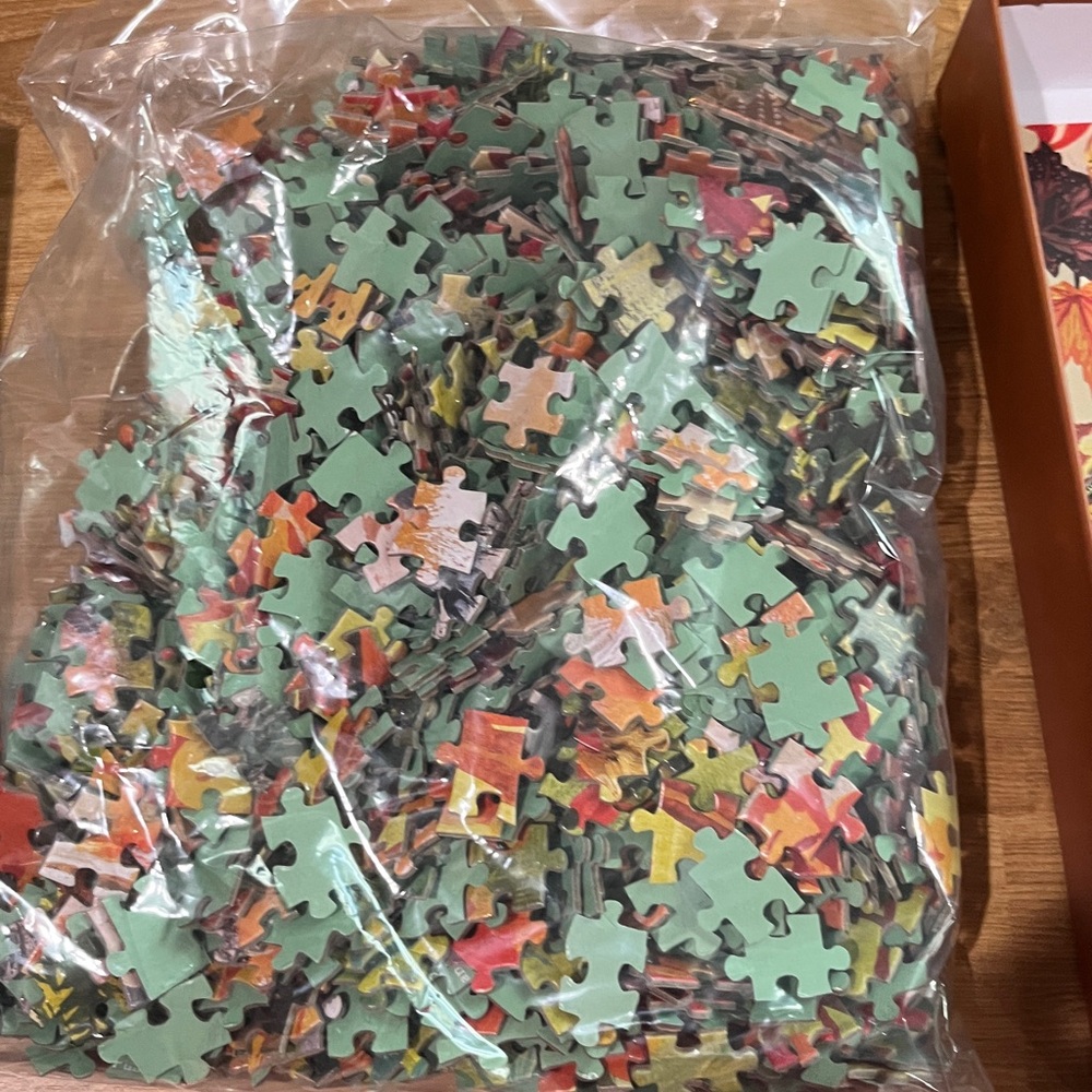 Nathalie Lete Artisan Fall Foxes 1000 pc Puzzle - Picture 4 of 6